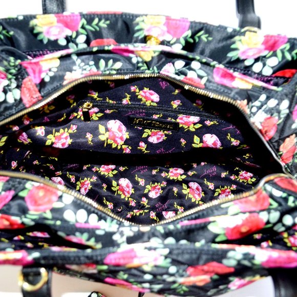 Nwt Betsey Johnson Quilted Tote Bag & Wristlet Set - Picture 7 of 10